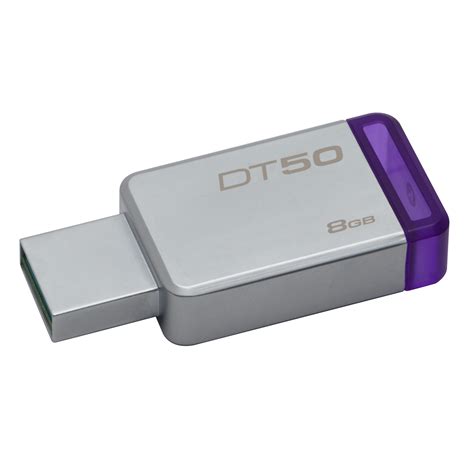 8GB Kingston DataTraveler 50 USB3.0 Flash Drive Purple/Silver