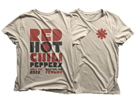 Red Hot Chili Peppers Concert Merch by Scott Goldstein on Dribbble