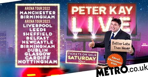 Watch: Peter Kay confirms return to stand-up and first live tour since ...