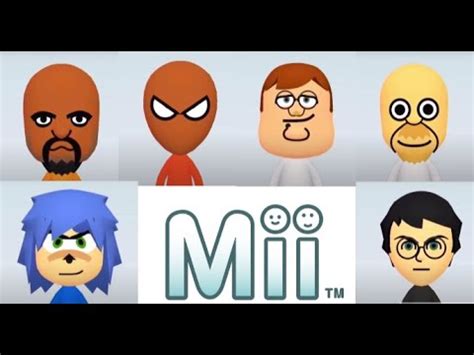 6 Cool Miis In Mii Maker (Viewer Suggestions) - YouTube