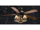 Standard Size Rustic Ceiling Fans | Rustic Ceiling Fan - 52 inch 3-Light Antler Indoor Farmhouse ...
