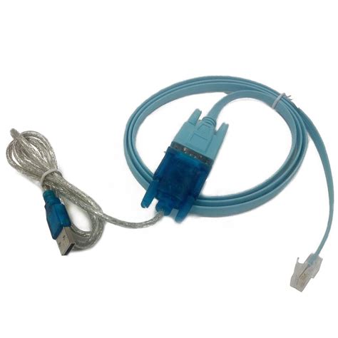 HDE USB to Serial Interface Cable with Serial to RJ45 Console Adapter Cable for Cisco Routers ...