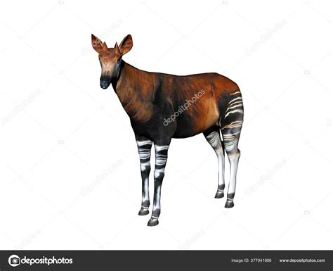 Okapi Striped Legs Steppe — Stock Photo © dr.lange.unitybox.de #377041886