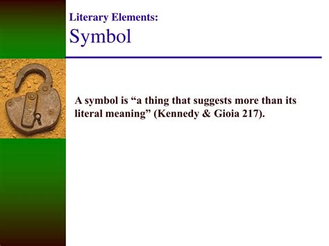 Symbolism In A Literary Work