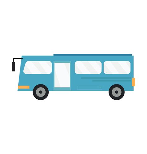 Premium Bus Vector In Blue Color - Design Shop by AquaDigitizing