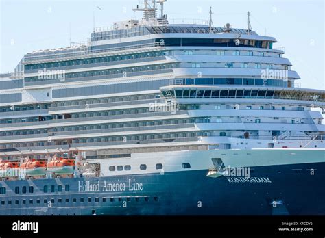 Cruise Ship Ms Koningsdam Of The Holland, America Line In The Port Of Stock Photo: 157626314 - Alamy