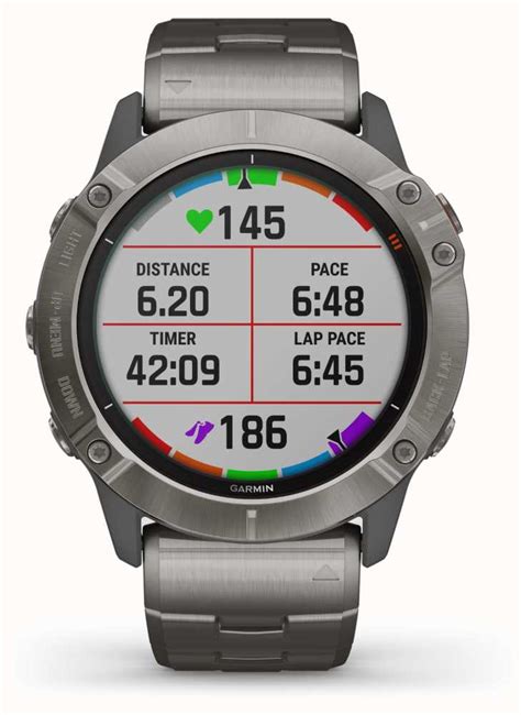 Garmin Fenix 6X Pro Solar | Titanium Bracelet And Orange Strap 010 ...