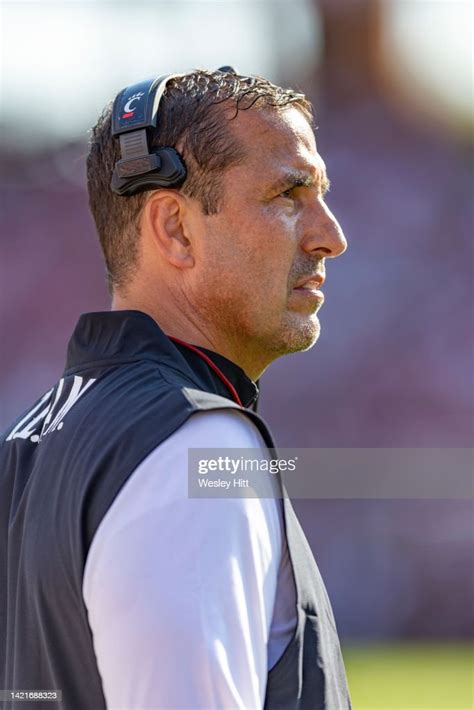 Head Coach Luke Fickell of the Cincinnati Bearcats on the sidelines ...