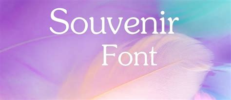 Souvenir Font Free Download