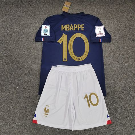 Youth Mbappé Jersey Kits 2022 World Cup France Soccer Jersey - Etsy