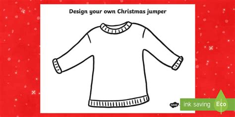 Christmas Jumper Design CfE Worksheet (teacher made)