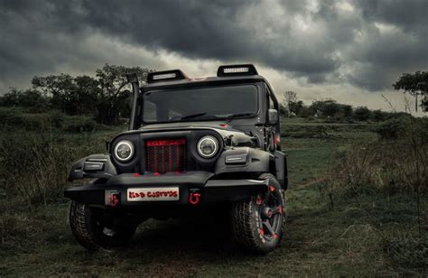 Modified Old-Gen Mahindra Thar ‘Black Hawk’ Looks Dapper