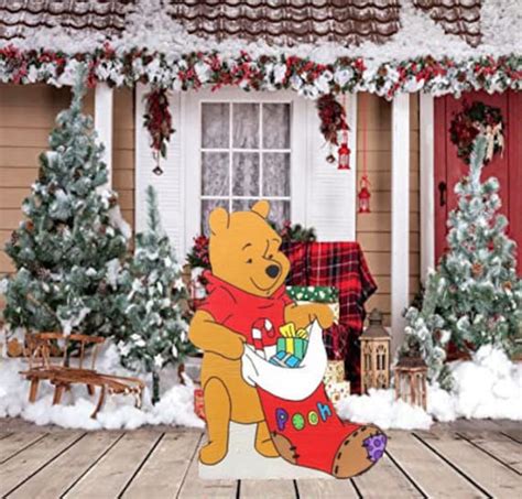 Winnie the Pooh Christmas Yard Art/disney Yard Art/ Disney | Etsy