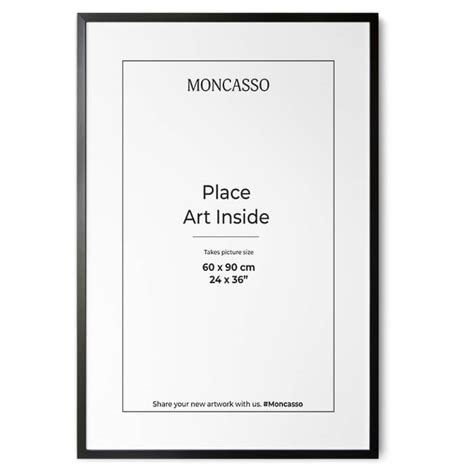Picture Frame Black 60 x 90 cm – Moncasso