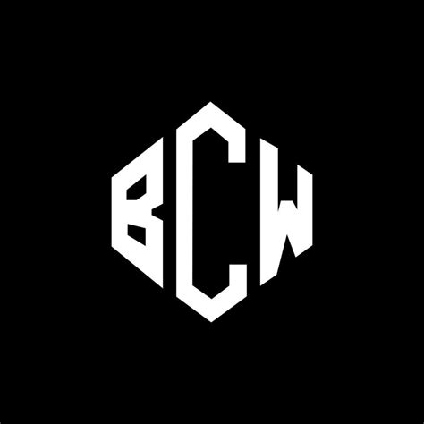 BCW letter logo design with polygon shape. BCW polygon and cube shape logo design. BCW hexagon ...