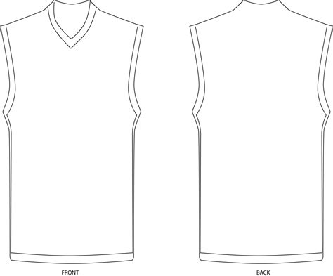 Free Basketball Jersey Template, Download Free Clip Art regarding Blank ...