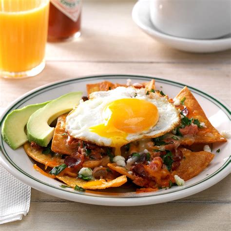 Bacon Chilaquiles with Eggs Recipe: How to Make It | Taste of Home