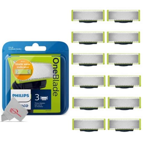 Philips Norelco Qptwo30/80 Oneblade Replacement Blades, 3 Count (four ...