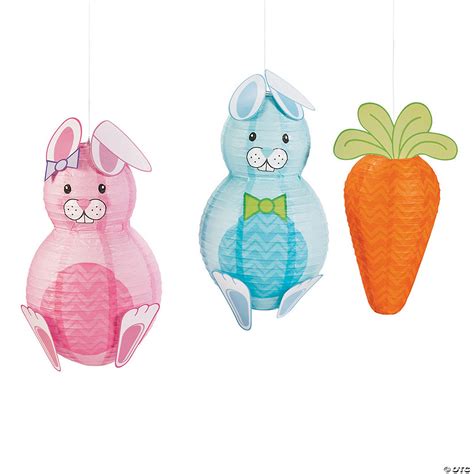 Easter Bunny Hanging Paper Lanterns