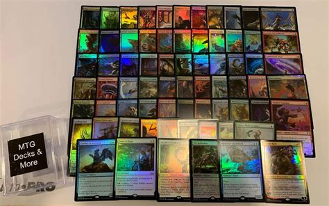 MTG Foil Collection - 70 Foil Magic Cards - 1 Planeswalker, 5 Rares, Plus 64 More All Foil Magic ...