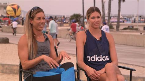 Beach volleyball stars April Ross and Alix Klineman talk Olympic win | GMA