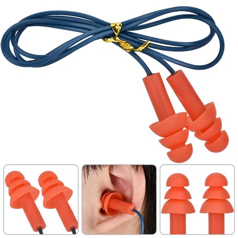 YLSHRF Noise Reduction Earplugs, Hearing Protection Earplugs,Corded Silicone Noise Reduction ...