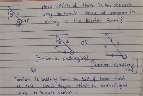 newtonian mechanics - How should I break down a tension force for free body diagrams? - Physics ...