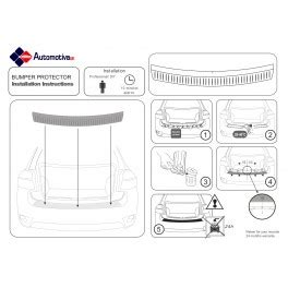 Rear Bumper Protector Installation Instructions - Automotiva