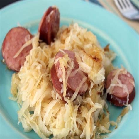 Kielbasa and sauerkraut