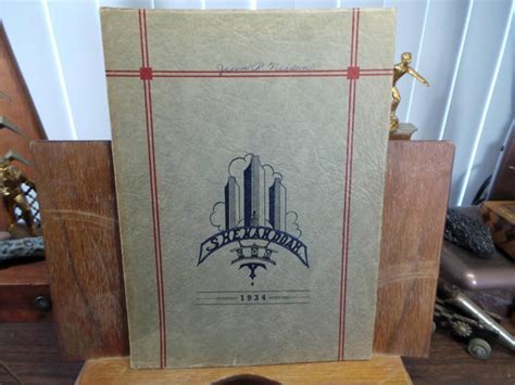 1934 SHENANDOAH HIGH SCHOOL Iowa Original YEARBOOK Annual The Shenando – Vintage Menu Mania