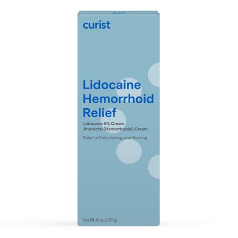 Hemorrhoid Cream with Lidocaine 5% 6 oz – Curist