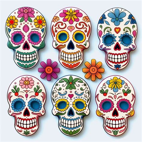 Dia De Los Muertos Skull Art - Etsy