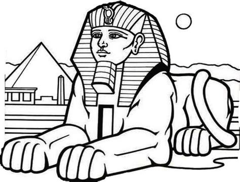 Egyptian Sphinx Coloring Page - AlannateWest