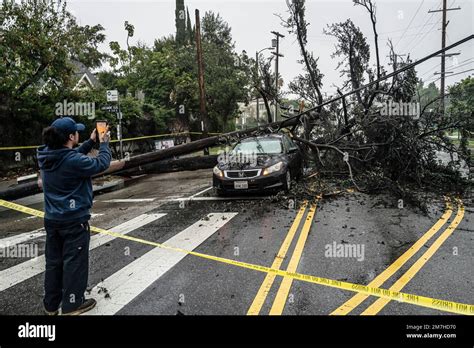 Los Angeles, USA. 09th Jan, 2023. Heavy rain fall from atmospheric ...