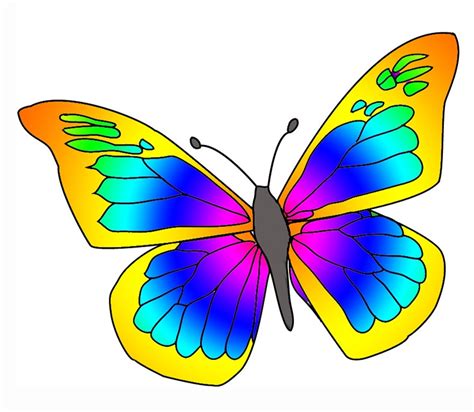 Free Rainbow Butterfly Cliparts, Download Free Rainbow Butterfly ...