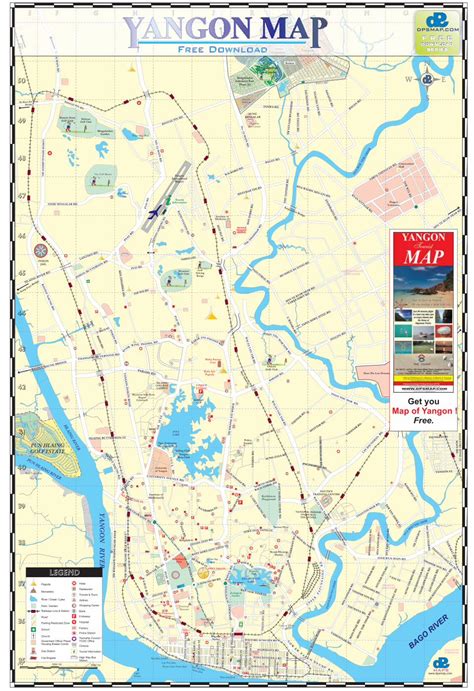 Yangon Downtown Map