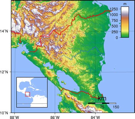 Map Of Nicaragua Beaches