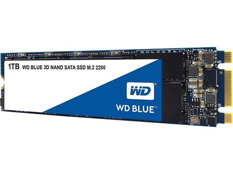 Western Digital WDS100T2B0B Blue 1TB 3D NAND SATA 6Gb/s M.2 2280 Solid ...