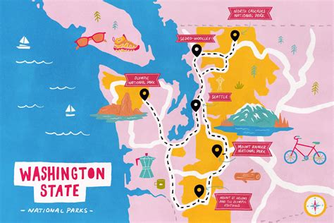 Road Map Of Washington State - London Top Attractions Map