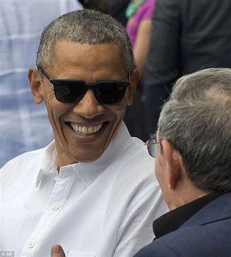 Barack Obama breaks out a pair of $485 designer sunglasses in Cuba | Daily Mail Online