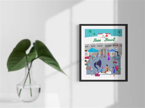 Flea Markets, Rose Bowl Flea Market. Limited Edition Print. - Etsy