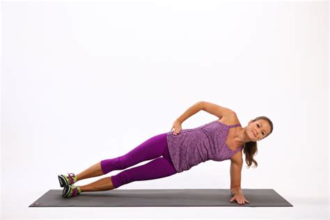 Anti-Lateral Flexion: Side Plank | Ab Exercises For a Bad Back | POPSUGAR Fitness Photo 11