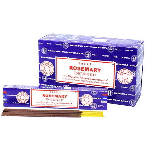 Wholesale Satya Incense 15gm - Rosemary - Ancient Wisdom Giftware Supplier