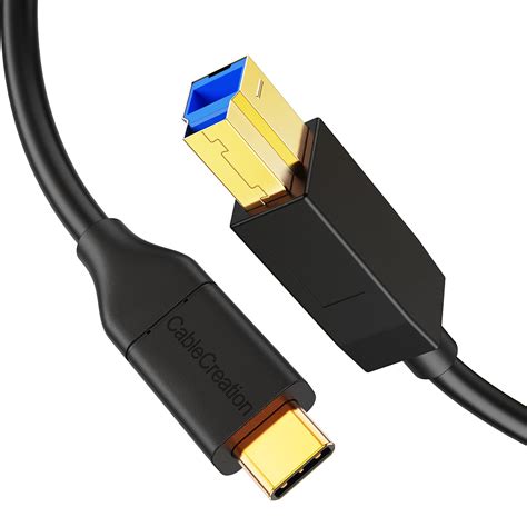 Buy CableCreation USB 3.1 C to USB B Cable 4FT, USB Printer Cable USB B to C 10Gbps for ...