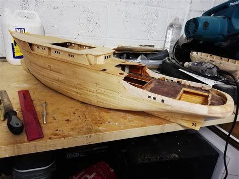 Fiberglass a boat Hull - Building, Framing, Planking and plating a ships hull and deck - Model ...