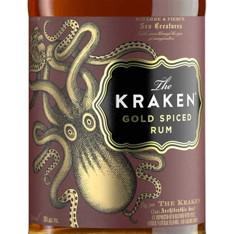 Kraken Gold Spiced Rum 750ml. MacArthur Beverages