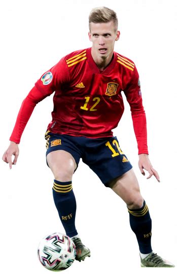 Dani Olmo Spain football render - FootyRenders