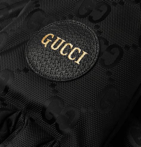 GUCCI - Padded Cashmere-Lined Logo-Jacquard Shell Gloves - Black Gucci