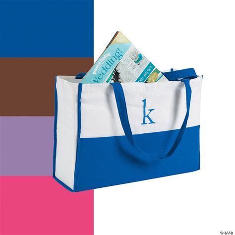 Monogrammed Canvas Tote