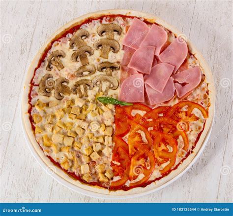 Pizza assortment mix stock photo. Image of pepperoni - 183125544